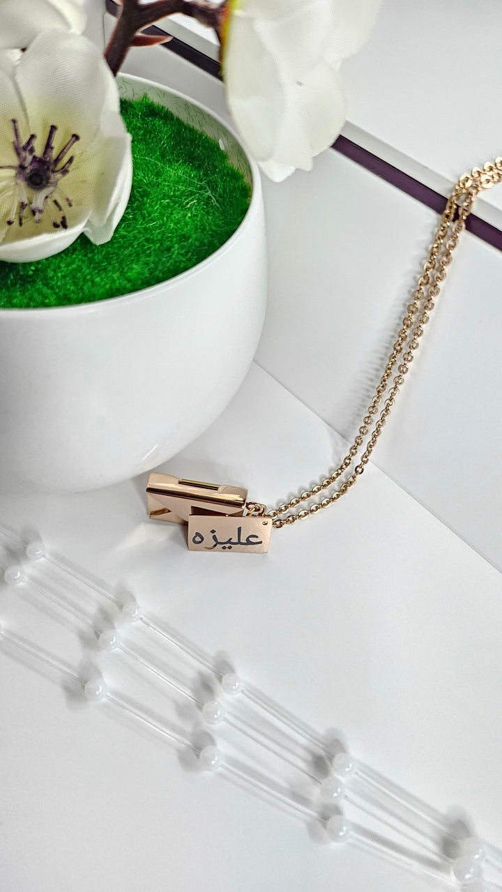 Hidden Message Envelope Necklace
