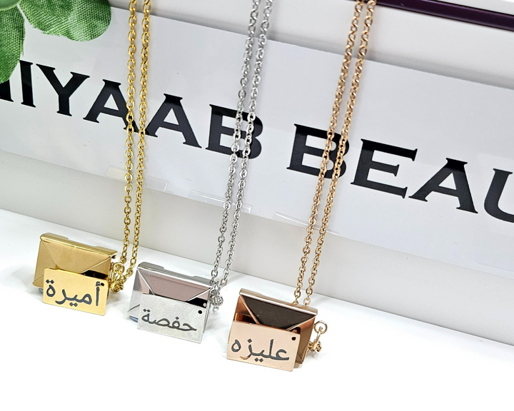 Hidden Message Envelope Necklace