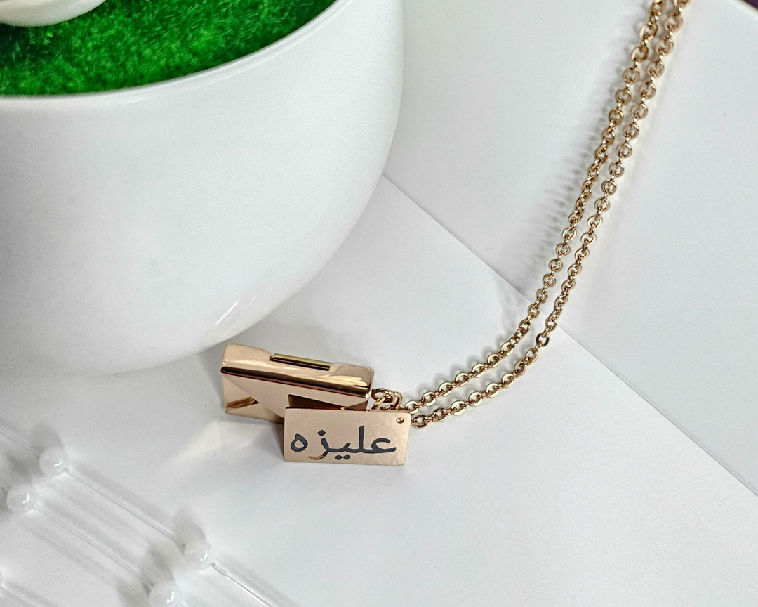 Hidden Message Envelope Necklace